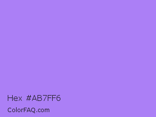 Hex #ab7ff6 Color Image