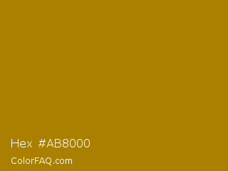 Hex #ab8000 Color Image