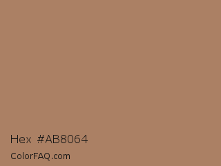Hex #ab8064 Color Image