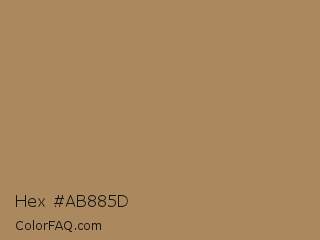 Hex #ab885d Color Image