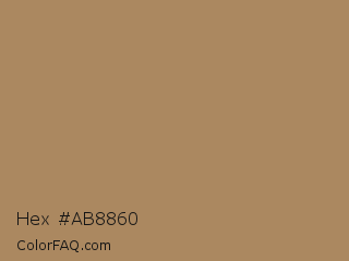 Hex #ab8860 Color Image
