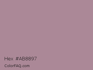 Hex #ab8897 Color Image