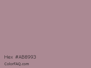 Hex #ab8993 Color Image