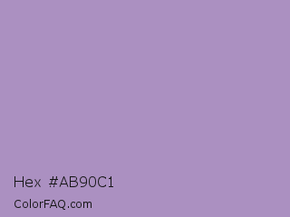 Hex #ab90c1 Color Image