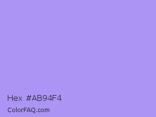 Hex #ab94f4 Color Image