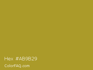 Hex #ab9b29 Color Image