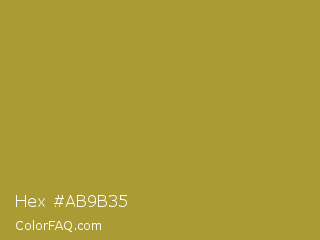 Hex #ab9b35 Color Image