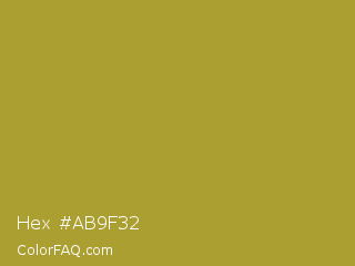 Hex #ab9f32 Color Image