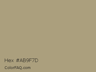 Hex #ab9f7d Color Image
