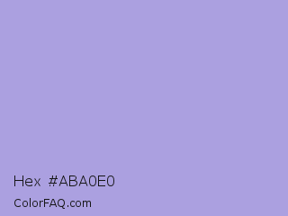 Hex #aba0e0 Color Image