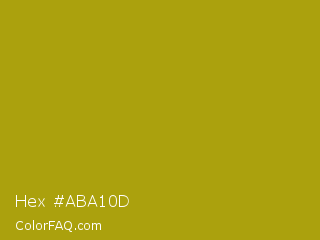 Hex #aba10d Color Image