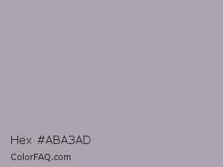 Hex #aba3ad Color Image