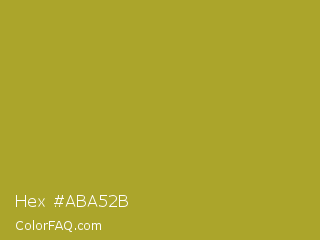 Hex #aba52b Color Image