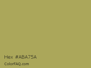 Hex #aba75a Color Image