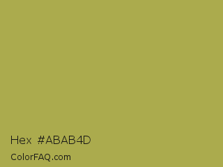 Hex #abab4d Color Image