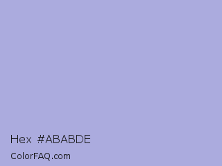 Hex #ababde Color Image