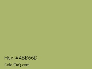 Hex #abb66d Color Image