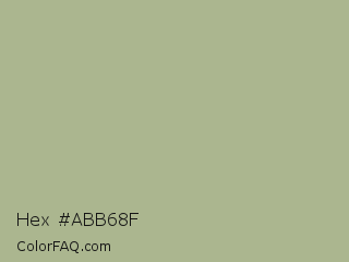 Hex #abb68f Color Image