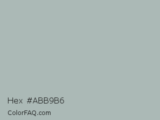 Hex #abb9b6 Color Image