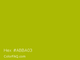 Hex #abba03 Color Image
