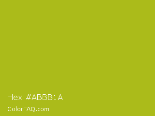 Hex #abbb1a Color Image