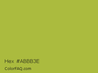 Hex #abbb3e Color Image