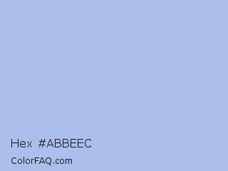 Hex #abbeec Color Image