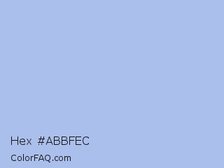Hex #abbfec Color Image
