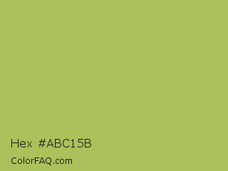 Hex #abc15b Color Image