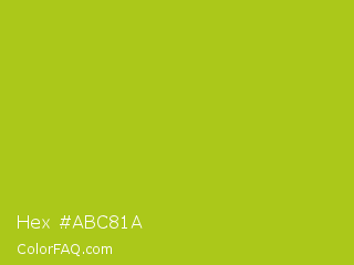 Hex #abc81a Color Image