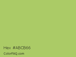 Hex #abcb66 Color Image