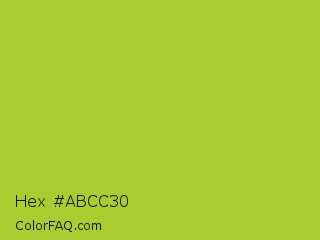 Hex #abcc30 Color Image