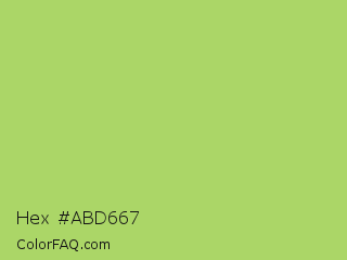 Hex #abd667 Color Image