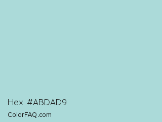 Hex #abdad9 Color Image