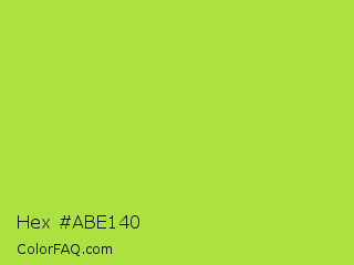 Hex #abe140 Color Image
