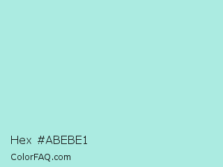 Hex #abebe1 Color Image