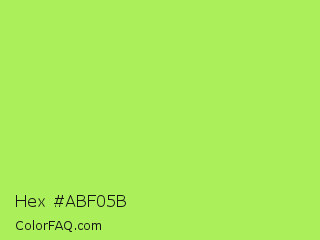 Hex #abf05b Color Image