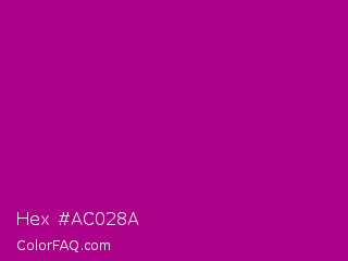 Hex #ac028a Color Image