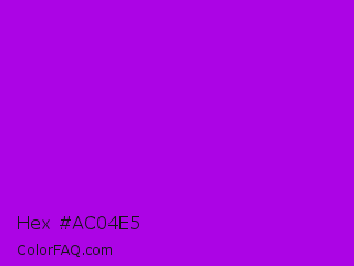 Hex #ac04e5 Color Image