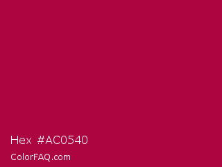 Hex #ac0540 Color Image