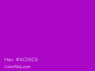 Hex #ac06c6 Color Image