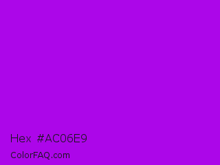 Hex #ac06e9 Color Image