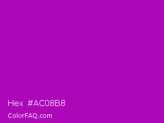 Hex #ac08b8 Color Image