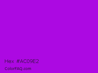 Hex #ac09e2 Color Image