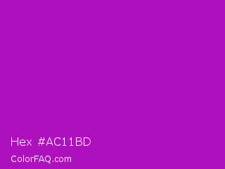 Hex #ac11bd Color Image