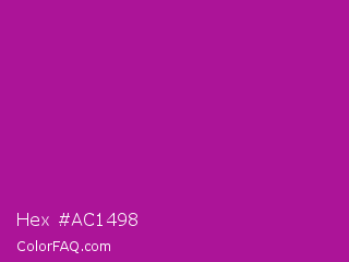 Hex #ac1498 Color Image