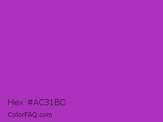 Hex #ac31bd Color Image