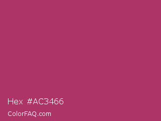 Hex #ac3466 Color Image