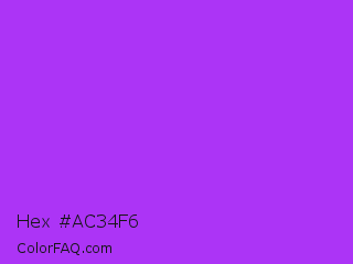 Hex #ac34f6 Color Image