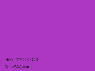 Hex #ac37c3 Color Image